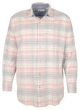 Tommy Bahama Men's Big & Tall Long Sleeve Coastline Corduroy Carmel Plaid Shirt Denimblau 3XLT