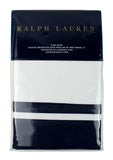 Ralph Lauren Home Bowery Cotton One King Sham 20X36 In 51X91 Cm Navy / White