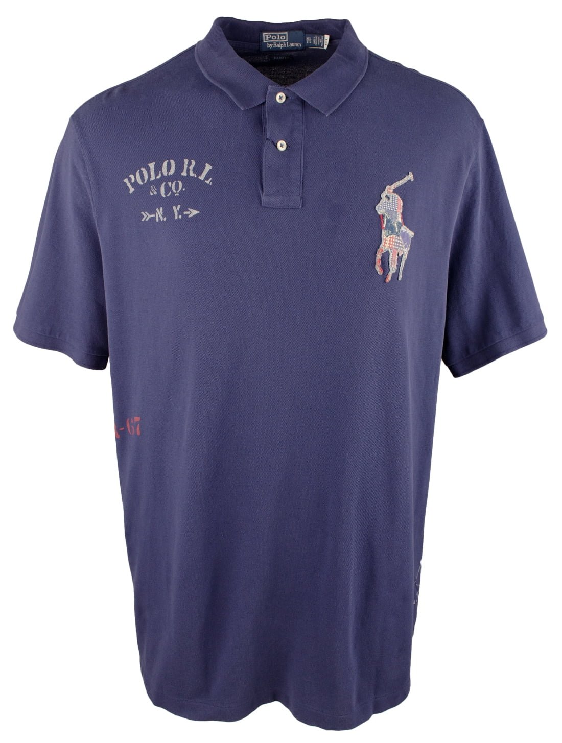 Men's Flag Package Classic Fit Mesh Polo Shirt XX-Large