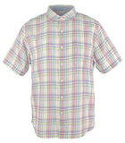 Tommy Bahama Men's Island Etch Short Sleeve Camp Shirt Rose Bed Small