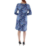 Lauren Ralph Lauren Womens Long Sleeve Knee Wear to Work Dress Navy 16