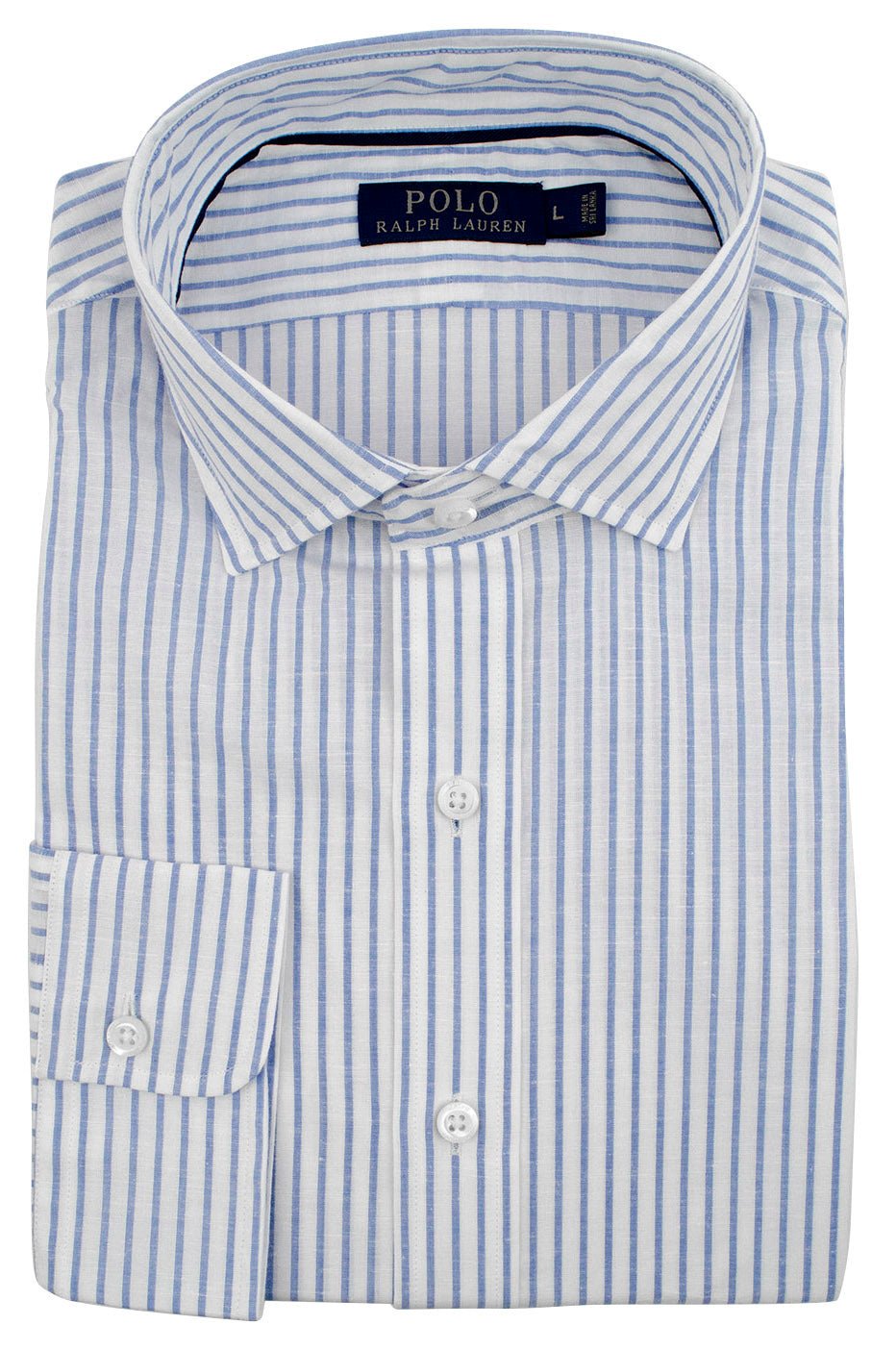 Polo Ralph Lauren Men's Linen Blend Long Sleeve Button-down Shirts Blue Pink