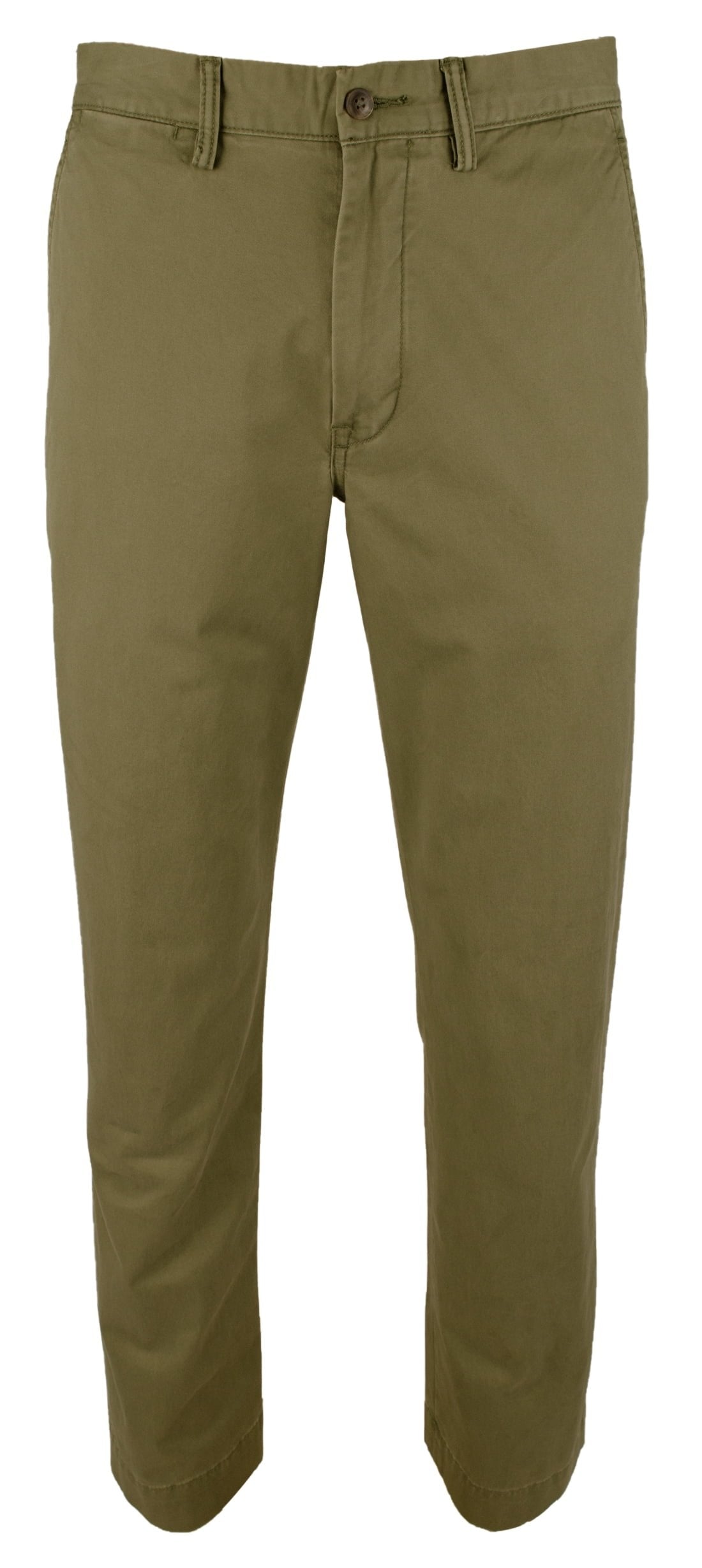 Men's Straight Fit Stretch Twill Chino Pants DGrn 40X32