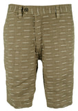 Pantalones cortos reversibles de lino a cuadros De Leon de 25 cm para hombre - SK-30