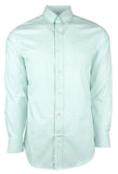 Men's Plaid Button Down Long Sleeve Shirt M Small Mint