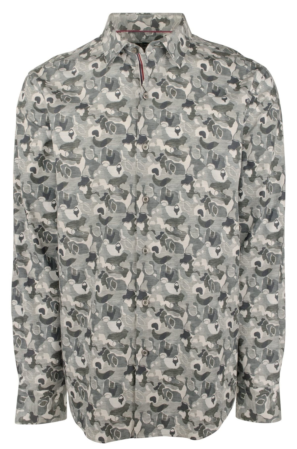 Bugatchi Men's Shaped Fit Long Sleeves Shirt