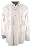 Tommy Bahama Men's Big & Tall Coastline Corduroy Plaid Long Sleeve Shirt 2XLT
