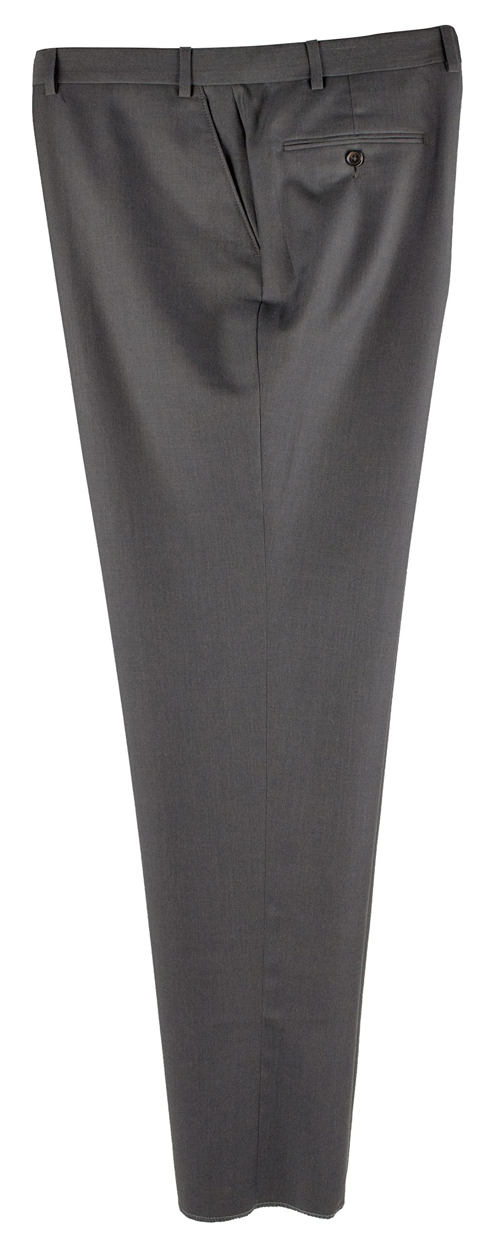 Ralph by Ralph Lauren Men's Big and Tall Wool Natural Stretch Flat Front Dress Pants-C-48W