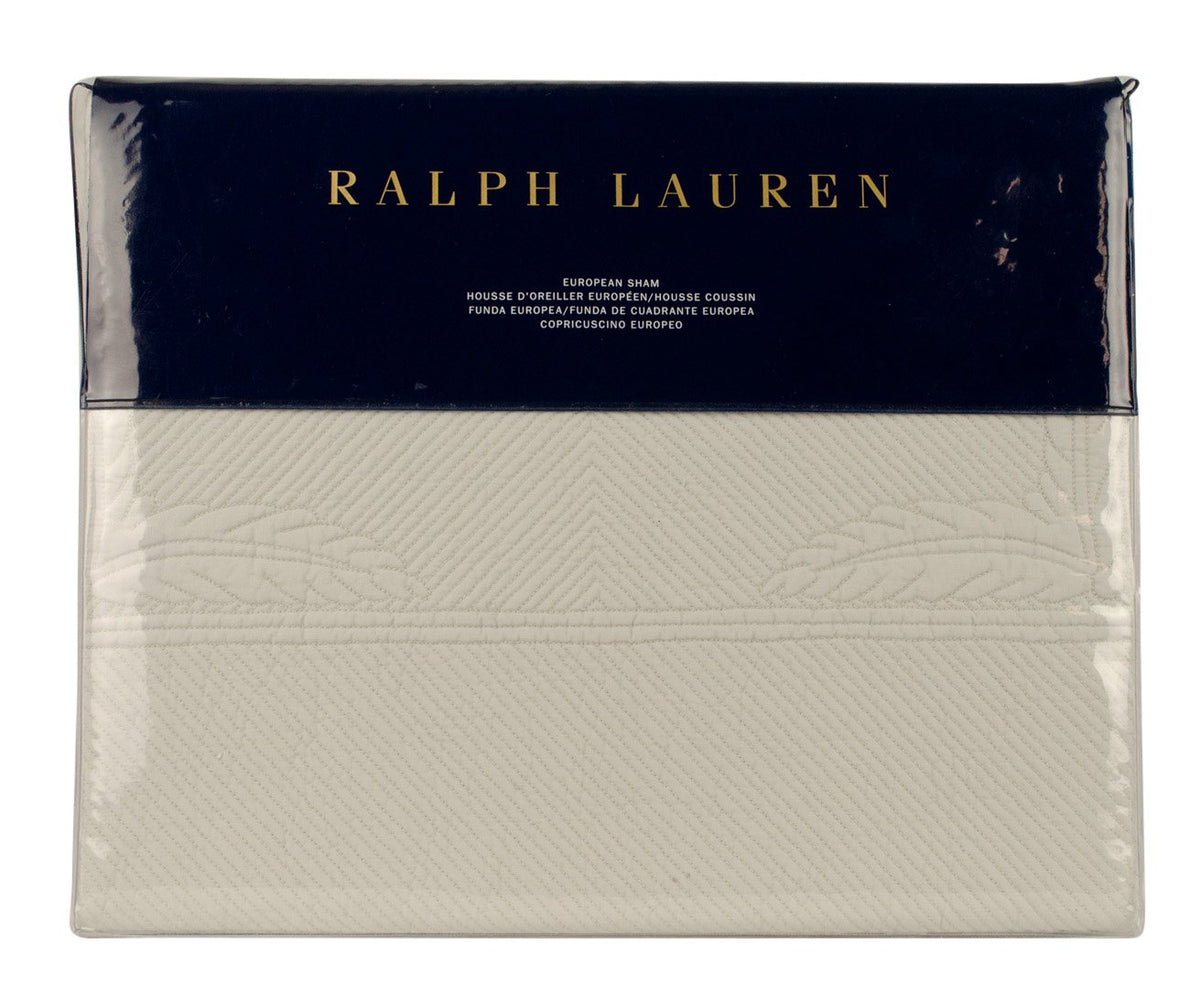 Ralph Lauren Home Genevieve Pauline One European Sham Gray 26 x 26 in