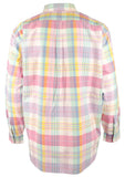 POLO RALPH LAUREN Men's Big & Tall Long Sleeve Plaid Classic Oxford Shirt PnkGrn 4XLT Pink/Green