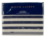Ralph Lauren Durant Cameron Stripe 200 Thread Count 100% Cotton Flat Sheet - Queen