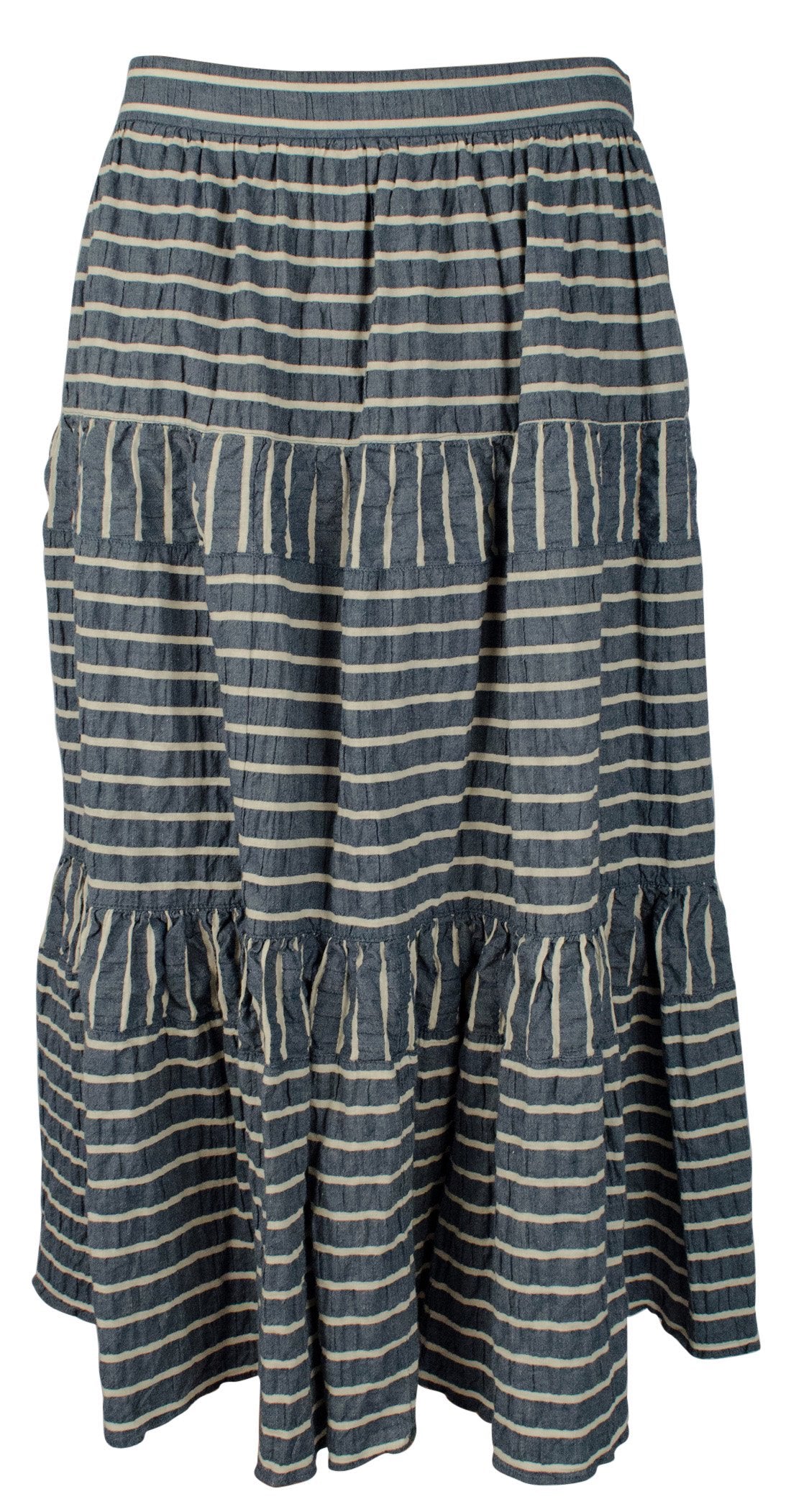 Lauren Ralph Lauren Women's Seersucker Midi Skirt BW 16