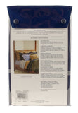Modern Equestrian Windowpane Standard Sham-20X28 IN/51 x 71cm -Navy/Cream