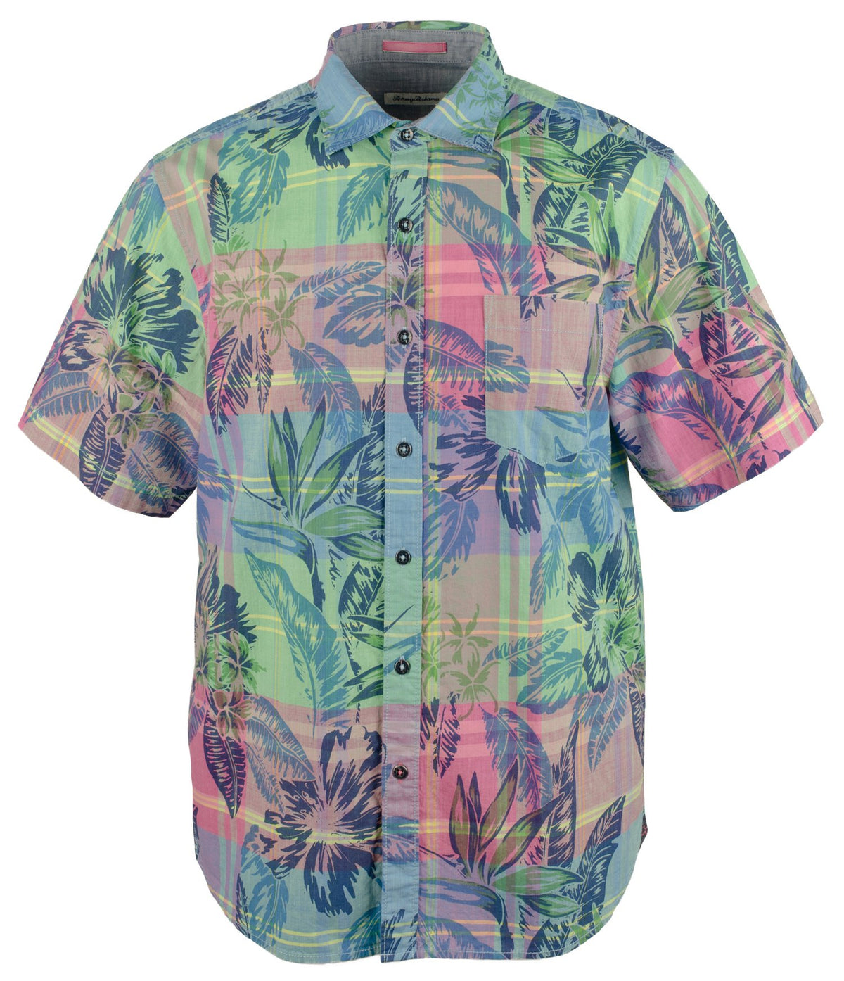 Tommy Bahama Men's Madras in Paradise Camp Shirt-BC-Small