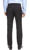 Hugo Boss Mens Regular Fit Leenon1 Flat Front Wool Dress Pants 30 Navy