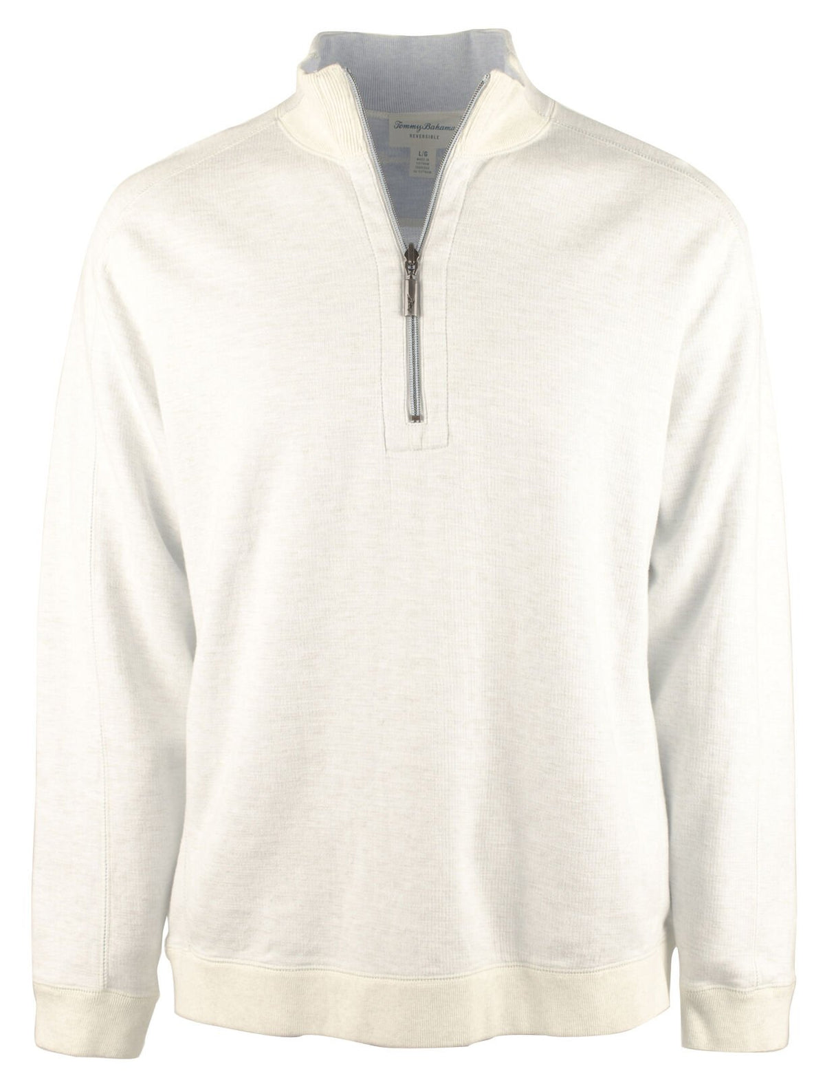 Tommy Bahama Men's Big and Tall Flipsider Half-Zip Reversible Sweatshirt-CH-2XLB