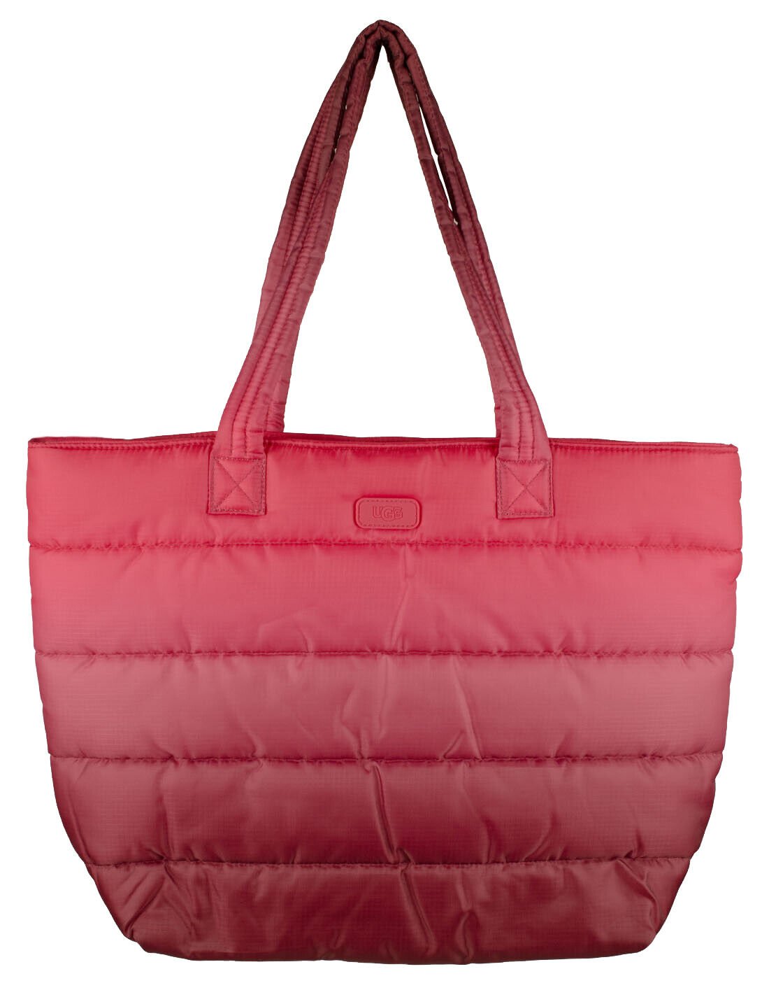 UGG Women's Krystal Puffer Tote Shoulder Bag Red One Size