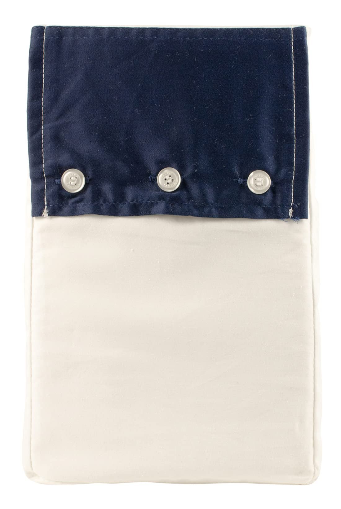 RL Organic Sateen Border One Standard Sham 20X28 Inches Polo Navy