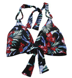 Tommy Bahama Women's Midnight Orchid Reversible Halter Bikini Top X Small