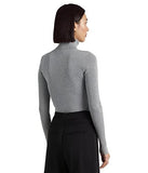 Ralph Lauren Women's Long Sleeve Turtleneck Sweater Metallic Grey Medium