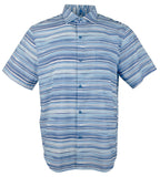 Men's Bahama Coast Ripple Tides Short Sleeve Shirt BCnl XX-Large, Blue Canal