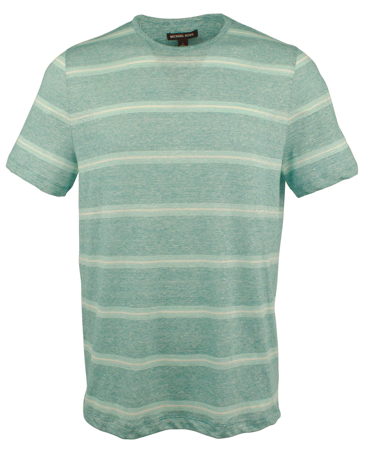 Men's Linen Blend Lighweight T-Shirt-J-XL