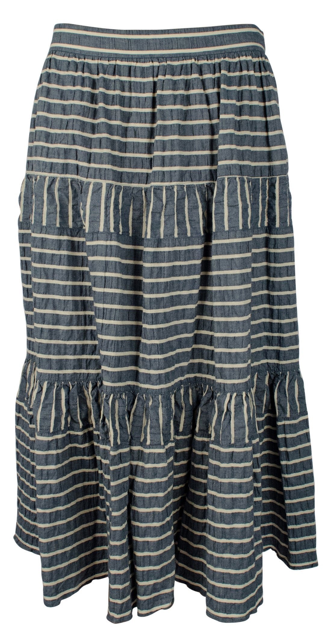 Lauren Ralph Lauren Women's Seersucker Midi Skirt BW 16