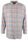 Tommy Bahama Men's Big & Tall Long Sleeve Fresno Plaid Camp Shirt 4X-Large Big