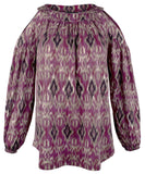 Lauren Ralph Lauren Women's Petite Relaxed Shoulder Blouse Top