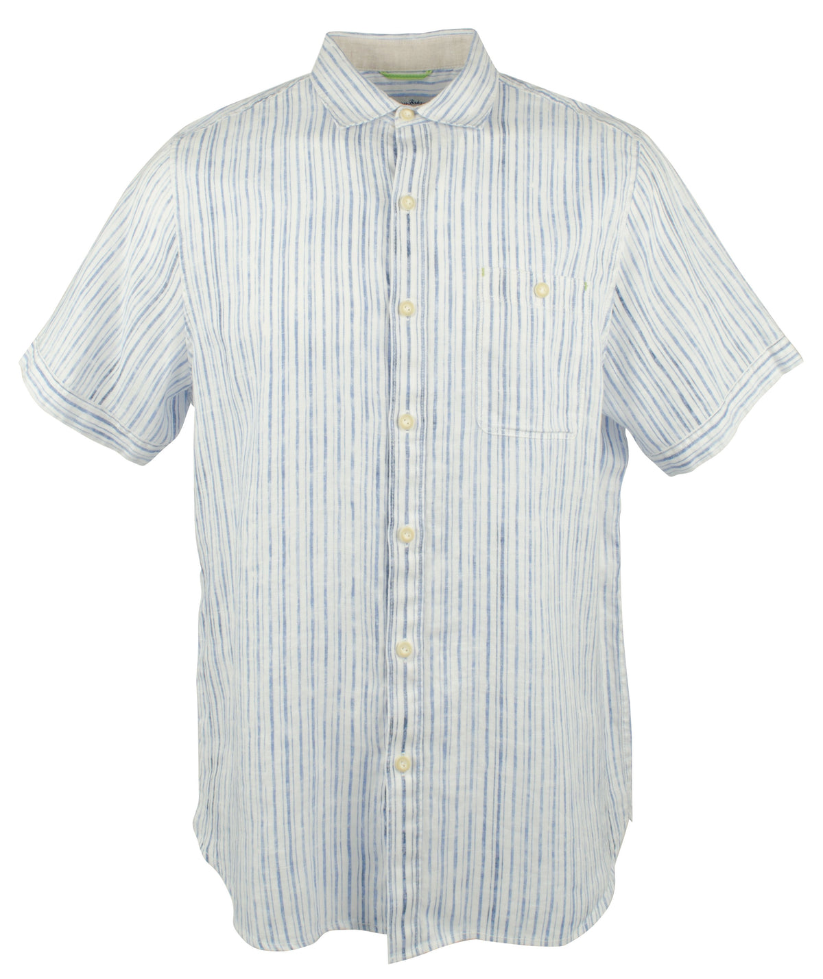 Men's Stripe Del Soul Linen Camp Shirt-BS-S