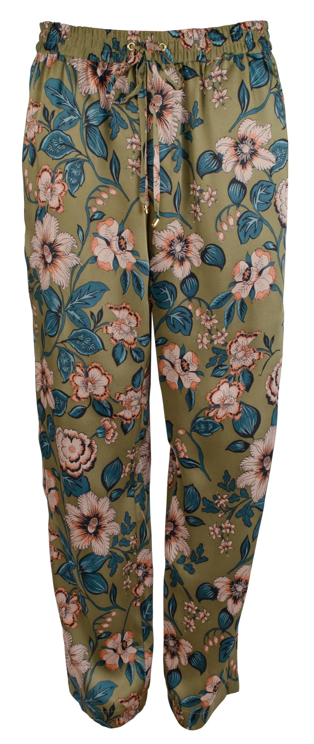 Ralph Lauren Womens Silky Casual Cropped Pants, Green, 12