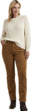 Lauren Ralph Mid-Rise Corduroy Stretch Pant 18W Camel