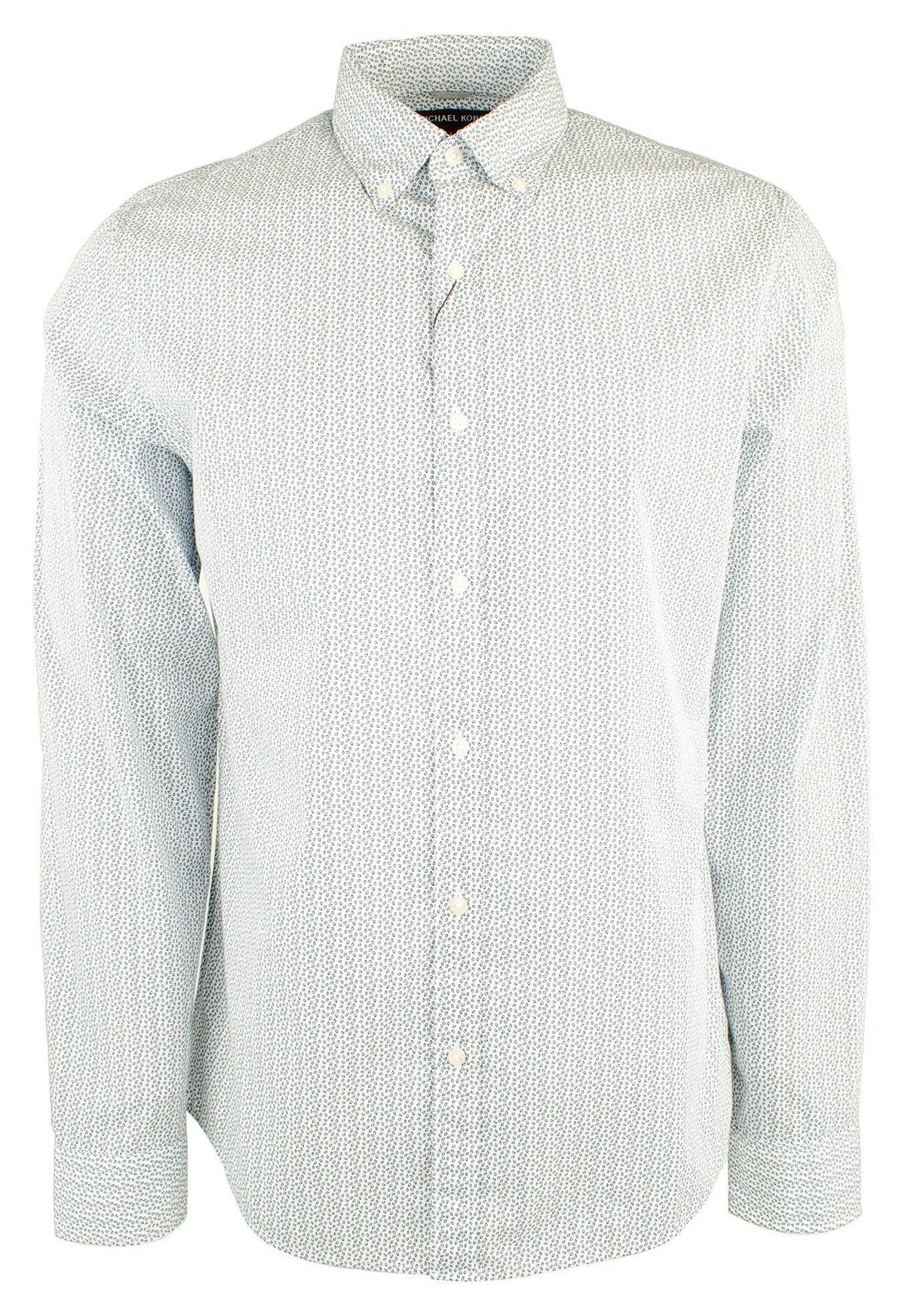 Michael Kors Men's Slim Fit Cotton Long Sleeve Shirt AB XL