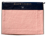Ralph Lauren Home Meadow Lane Britt Linen Throw Blanket 54" x 72" Pale Coral