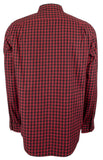 Michael Kors Men's Classic Fit Long Sleeve Button Down Shirts Large Black Red