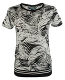 Lauren Ralph Lauren Women's Palm Print Linen Blend Shirt-B-L