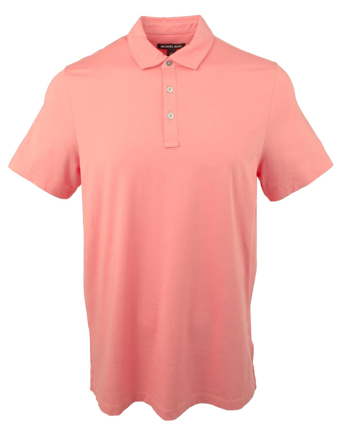 Customer Return Michael Kors Men's Bryant Stretch Pima Cotton Polo Shirt Faded Coral 2XL