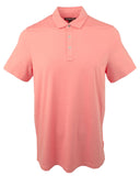 Customer Return Michael Kors Men's Bryant Stretch Pima Cotton Polo Shirt Faded Coral 2XL