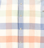 Camisa Tommy Bahama Paradise Popelín de manga larga a cuadros para hombre, gamuza mediana