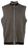 Tommy Bahama Men's Flip Coast Full Zip Reversible Vest Coal Heather