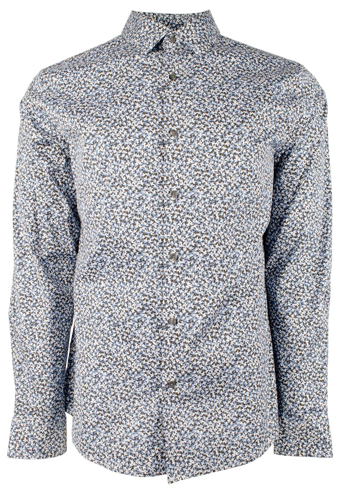 Michael Kors Men's Stretch Slim Fit Long Sleeve Shirt