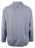 Tommy Bahama Men's Big & Tall Flipfield Snap Mock Reversible Pullover Sweatshirt RHthr 3XLT