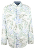 Tommy Bahama Erkek Büyük Uzun Kıyı Şeridi Kordon İnce Vines Kadife Uzun Kollu Gömlek 2XLT