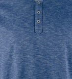 Tommy Bahama Erkek Oahu Shores Henley Uzun Kollu Gömlek Bering Mavi Küçük