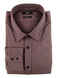 Boss Hugo Boss Men's Regular Fit Lukas Puppytooth Sport Shirts Purple