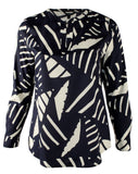 Lauren Ralph Lauren Women's Crepe Split Neck Tunic-NI-1X