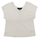 Polo Ralph Lauren Kid's Girl's Cap Sleeve Jersey Top Shirt-W-4 White