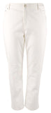 LAUREN Ralph Lauren Plus Size High-Rise Straight Ankle Jeans in White Wash White Wash 16W