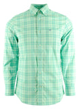 Southern Tide Men's Convoy Plaid Intercoastal Long Sleeve Shirt C S