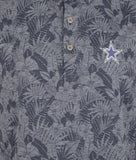 Men's NFL Cowboys Short Sleeve Palms Polo Shirts Gray
